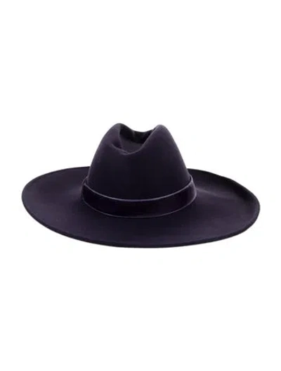 Pre-owned Eugenia Kim Wool Wide Brim Sun Hat W/tags In Purple