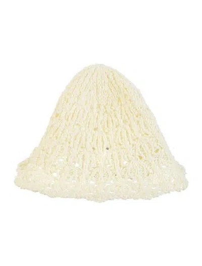 Pre-owned Eugenia Kim Woven Bucket Hat W/tags In Neutral