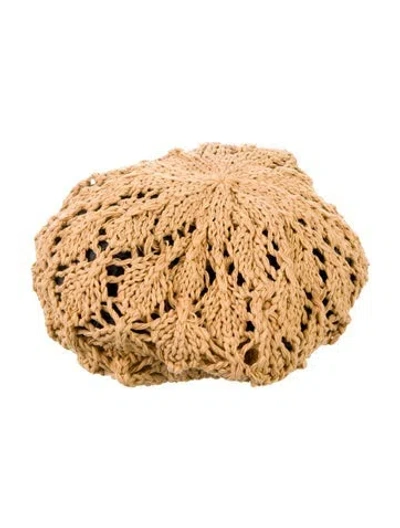 Pre-owned Eugenia Kim Woven Hat W/tags In Neutral