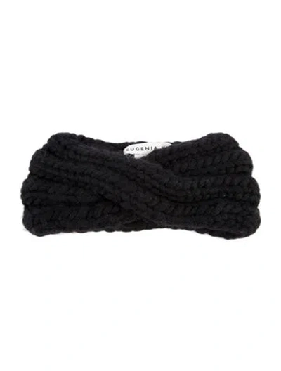 Pre-owned Eugenia Kim Woven Headband In Black
