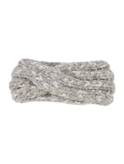 Pre-owned Eugenia Kim Woven Headband In Gray
