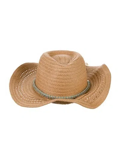 Pre-owned Eugenia Kim Woven Sun Hat W/tags In Neutral