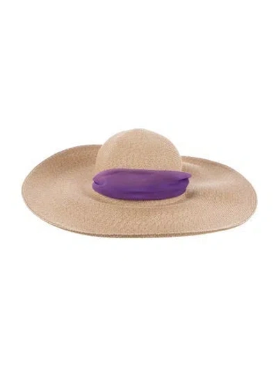 Pre-owned Eugenia Kim Woven Sun Hat W/tags In Neutral
