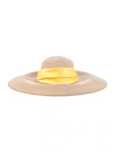 Pre-owned Eugenia Kim Woven Sun Hat  W/tags In Neutral