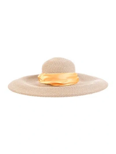 Pre-owned Eugenia Kim Woven Sun Hat W/tags In Neutral