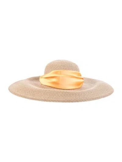 Pre-owned Eugenia Kim Woven Sun Hat W/tags In Neutral