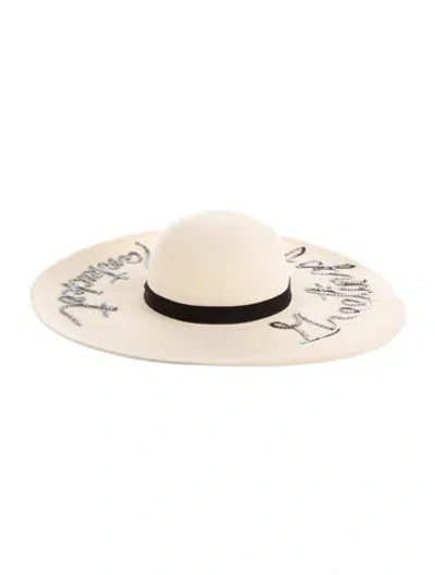 Pre-owned Eugenia Kim Woven Sun Hat  W/tags In Neutral