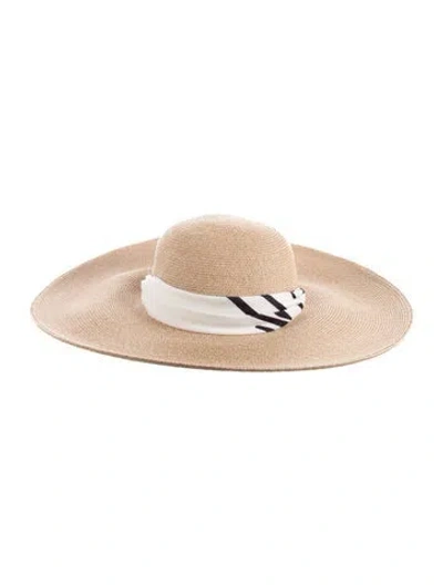 Pre-owned Eugenia Kim Woven Sun Hat W/tags In Neutral