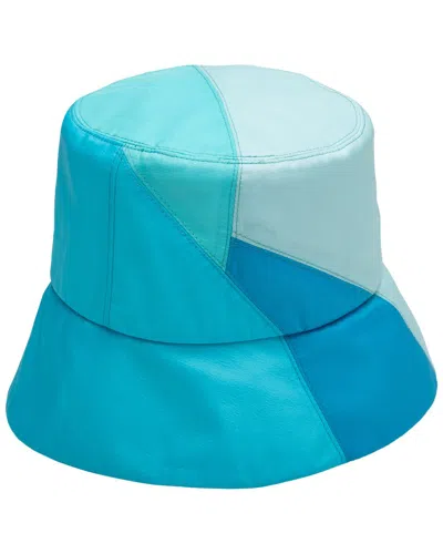 Eugenia Kim Yuki Colorblock Bucket Hat In Blue