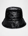 Eugenia Kim Women's Yuki Metallic Velvet Bucket Hat In Black