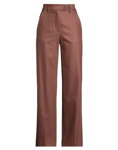 Eughenes Woman Pants Tan Size 12 Wool, Cashmere, Elastane In Brown