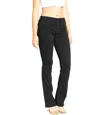 Eunina Basic Slim Bootcut Jeans In Black