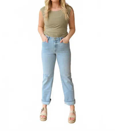 Eunina Codi Super High Rise Dad Jeans In Fanatic In Multi