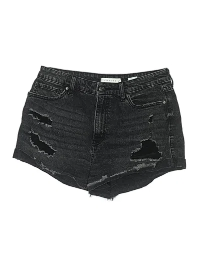 Pre-owned Eunina Denim Shorts In Black