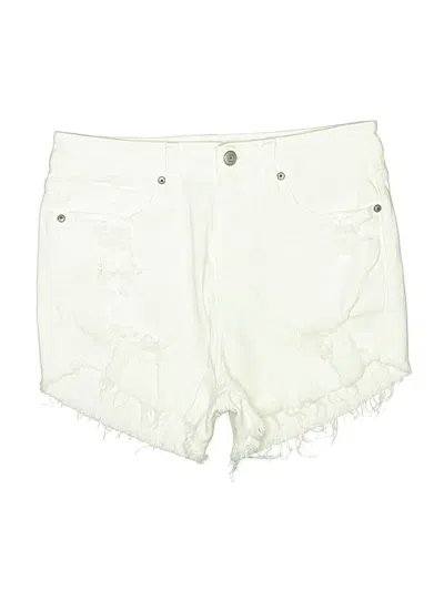 Pre-owned Eunina Denim Shorts In White