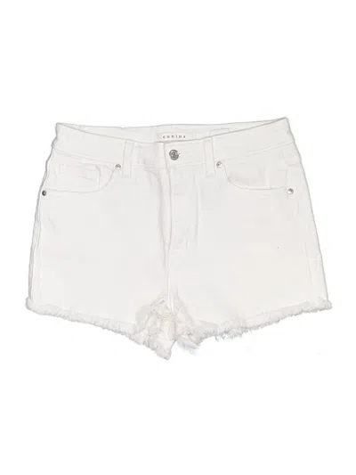 Pre-owned Eunina Denim Shorts In White
