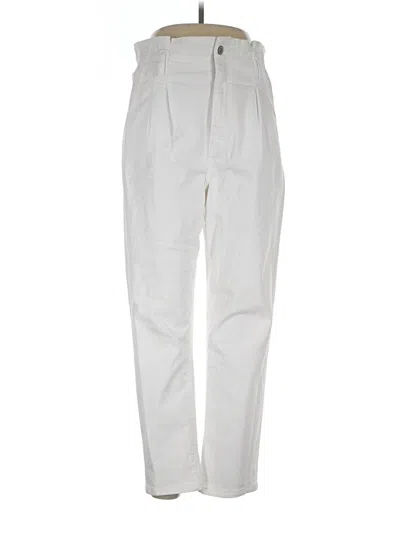 Pre-owned Eunina Jeans In Ivory