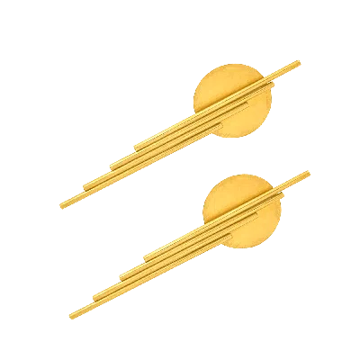 Eunoé Women's Gold Deco Dawn Earrings