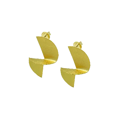 Eunoé Women's Gold Eclipse Earrings
