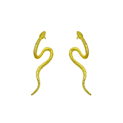 Eunoé Women's Gold Ophidias Elegance Earrings