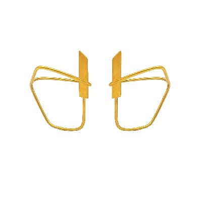 Eunoé Women's Gold Prisms Earrings