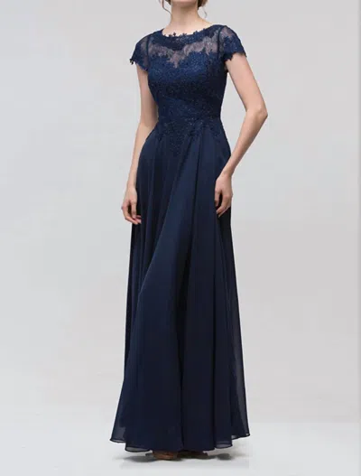 Eureka Adaline Formal Evening Dress In Navy