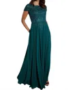 Eureka Adaline Formal Maxi Dress In Emerald In Green