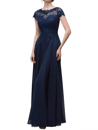 Eureka Adaline Formal Maxi Dress In Navy In Blue