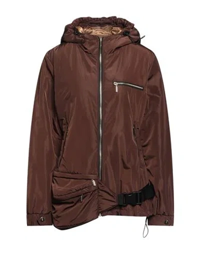 Eureka By Babylon Woman Jacket Brown Size 8 Polyester