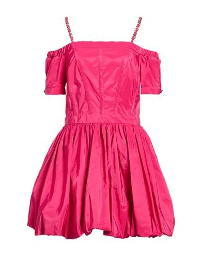 Eureka By Babylon Woman Mini Dress Fuchsia Size 10 Polyamide In Pink