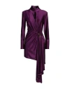 Eureka By Babylon Woman Mini Dress Purple Size 8 Polyamide, Elastane In Purple