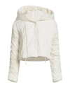 Eureka By Babylon Woman Puffer Ivory Size 10 Polyamide In White