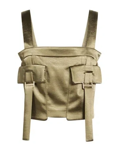 Eureka By Babylon Woman Top Military Green Size 10 Polyamide