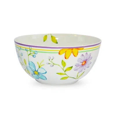 Euro Ceramica Charlotte 9-inch Serving Bowl In Multicolor