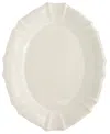 Euro Ceramica Chloe Oval Platter In Soft White