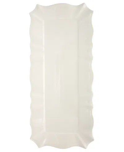 Euro Ceramica Chloe Rectangular Tray In White