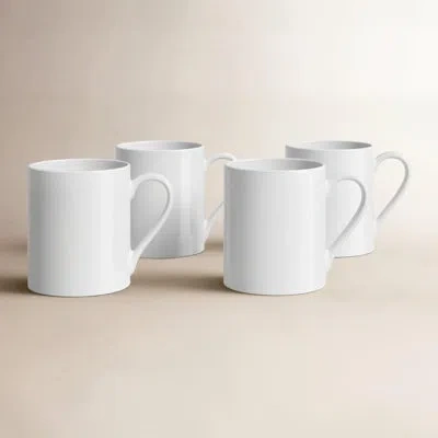 Euro Ceramica Claire Classic Mug Set - 340cc In Pure White