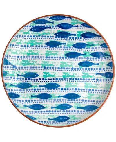 Euro Ceramica Costa Azul Pescador Oval Platter