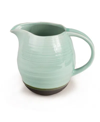 Euro Ceramica Diana Pitcher, 54 Oz. In Green