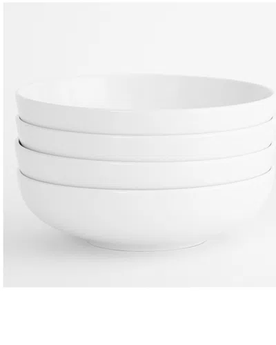 Euro Ceramica Euro Essential Bistro Bowls Set Of Four In Ivory