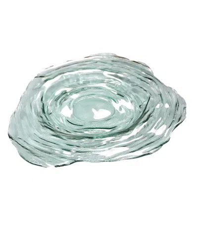 Euro Ceramica Euro Essential Tornado Serving Platter In Clear