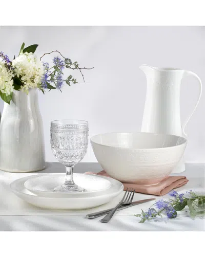 Euro Ceramica Fez White Pitcher