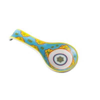 Euro Ceramica Galicia Spoon Rest In Blue