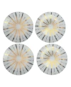 Euro Ceramica Luminaire 4 Piece Salad Accent Plate Set In Luminaire