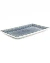 Euro Ceramica Peacock Rectangular Platter