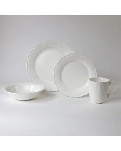 Euro Ceramica Siena 16pc Dinnerware Set In White