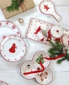 Euro Ceramica Winterfest Dinnerware Collection In Multi