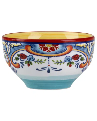 Euro Ceramica Zanzibar 4pc Stoneware Cereal Bowl Set In Multicolor