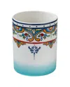 Euro Ceramica Zanzibar Ceramic Artisan Design Utensil Crock In Multi