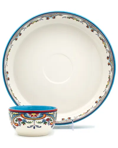 Euro Ceramica Zanzibar Chip And Dip In Multicolor